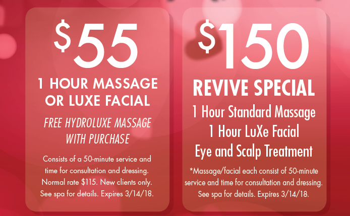 Valentines Day Massage And Facial Packages At Massageluxe Massageluxe